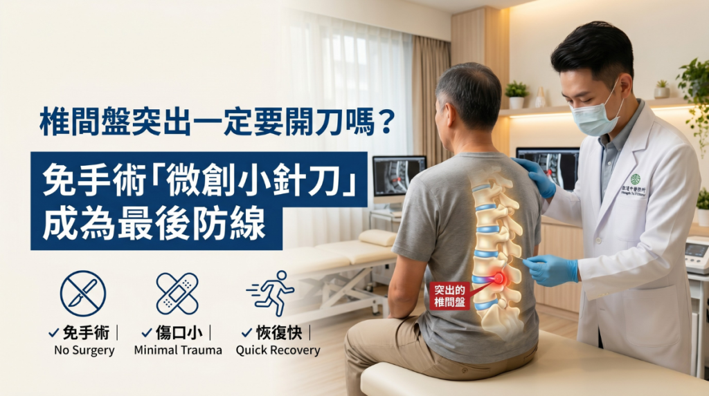 椎間盤突出一定要開刀嗎？免手術「微創小針刀」成為最後防線